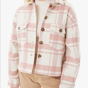 Love Tree Pink Plaid Shacket